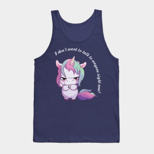 Grumpy Unicorn Tank Top